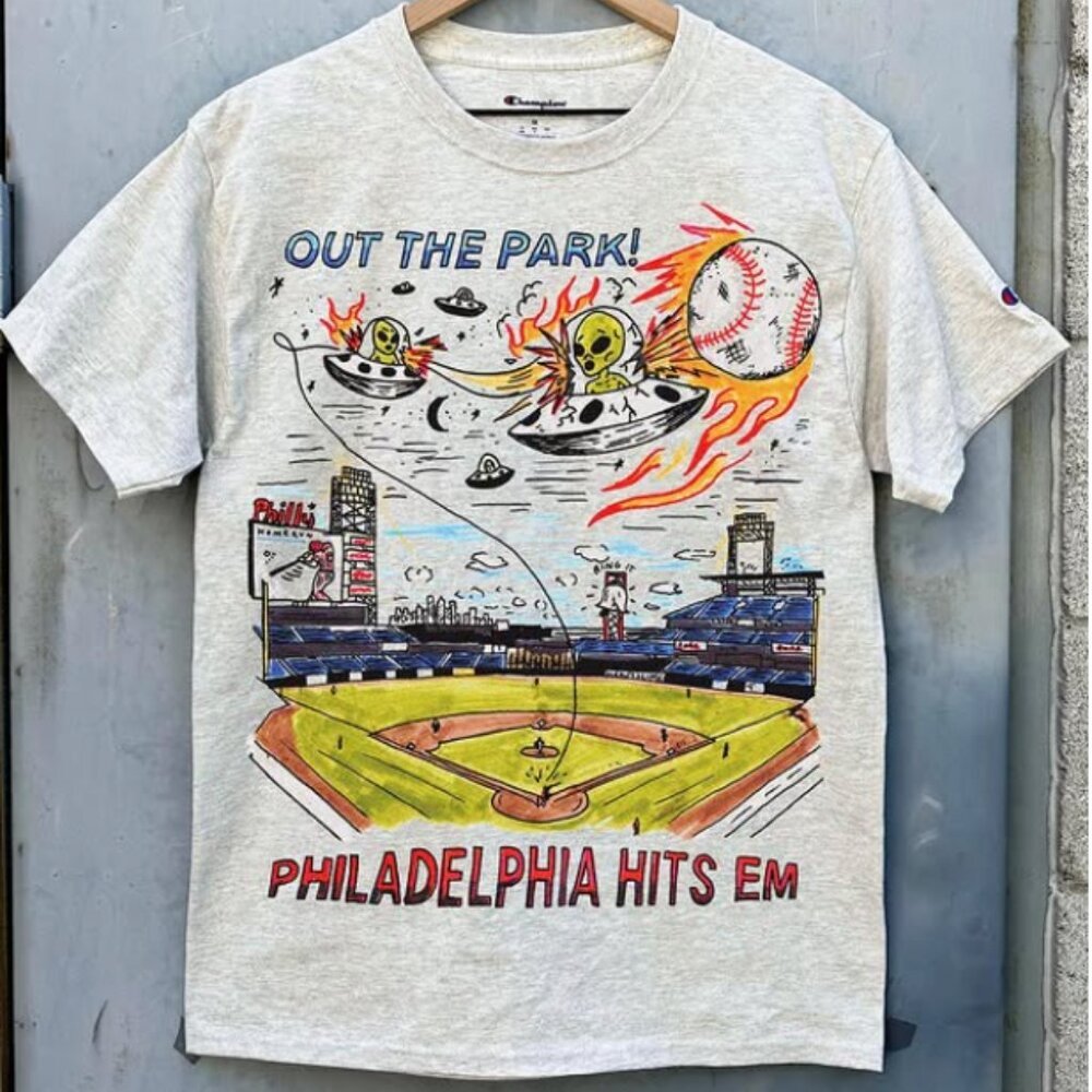 Heavy Slime Phillies Alien tee